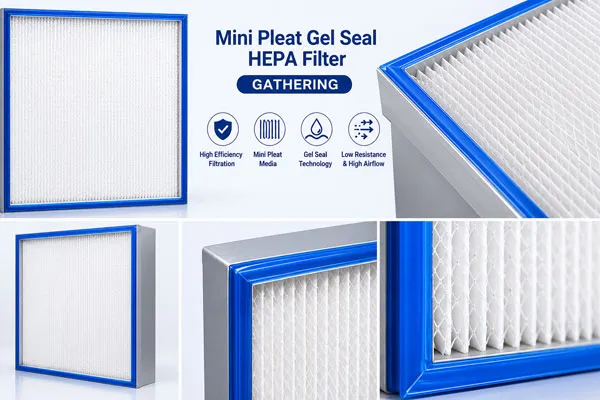 Mini Pleat Gel Seal HEPA Filter
